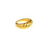Gold Plated Spiral Ring
