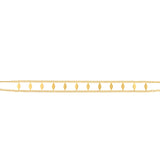 Diamond Shape Gold Plated Chocker Necklace