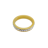 Shimmering Zircon Gold Plated Ring UAE