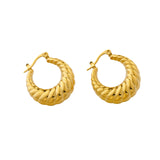 Gold Plated Spiral Earrings