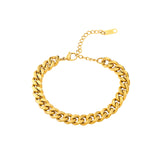 Spiral Chain Gold Plated Bracelet