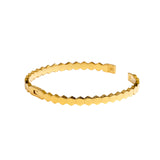 Honeycomb Simple Gold Plated Bracelet
