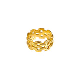 Hollow Band Gold Plated Ring