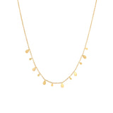 G Drop Collarbone Gold Plated Necklace