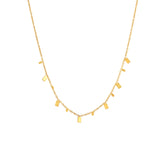 G square collarbone Gold Plated Necklace