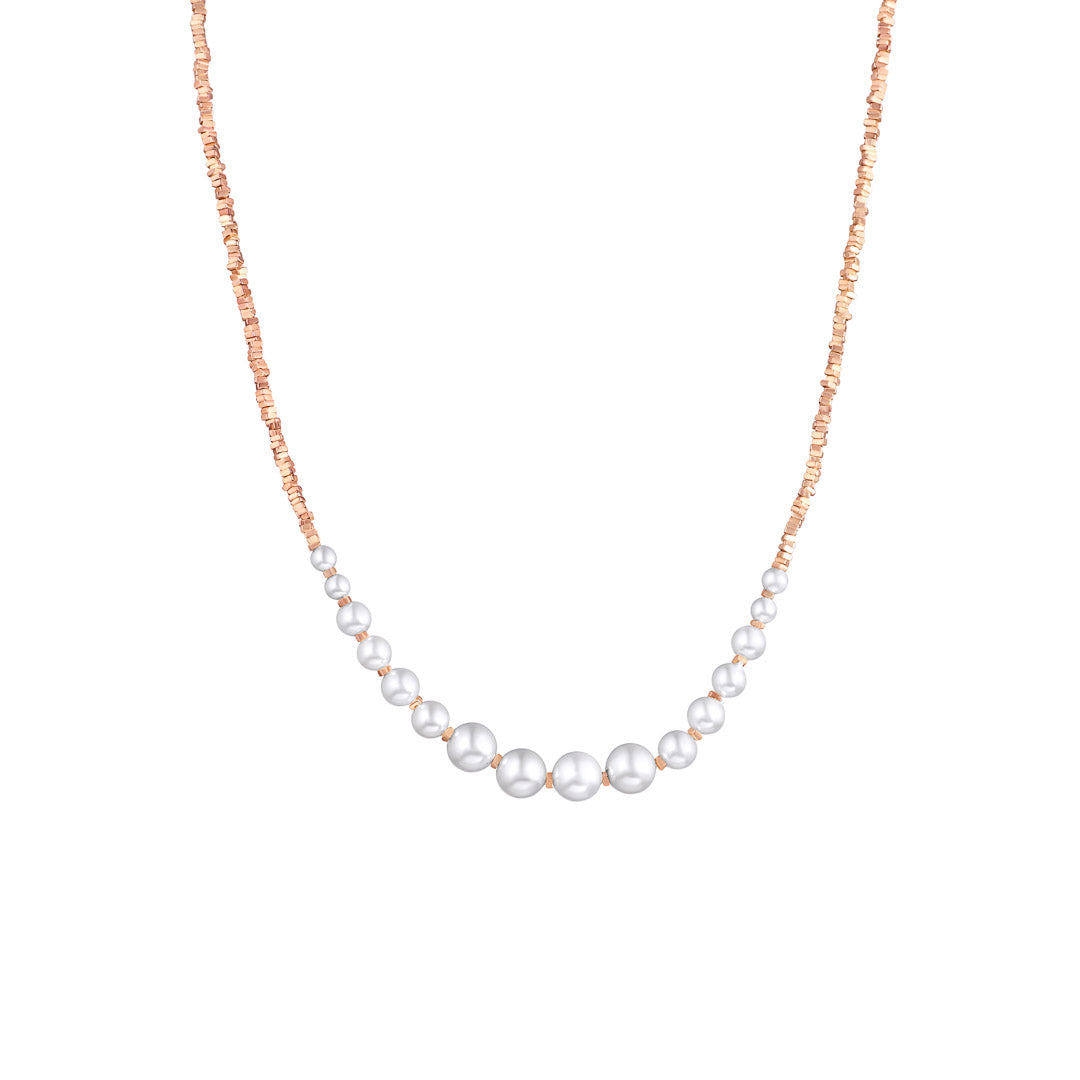 Gradient Pearl Sterling 925 Silver Necklace UAE