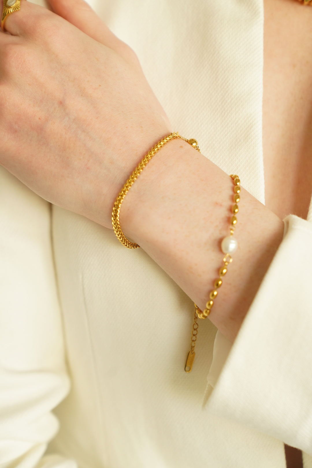 Keel Chain Gold Plated Bracelet