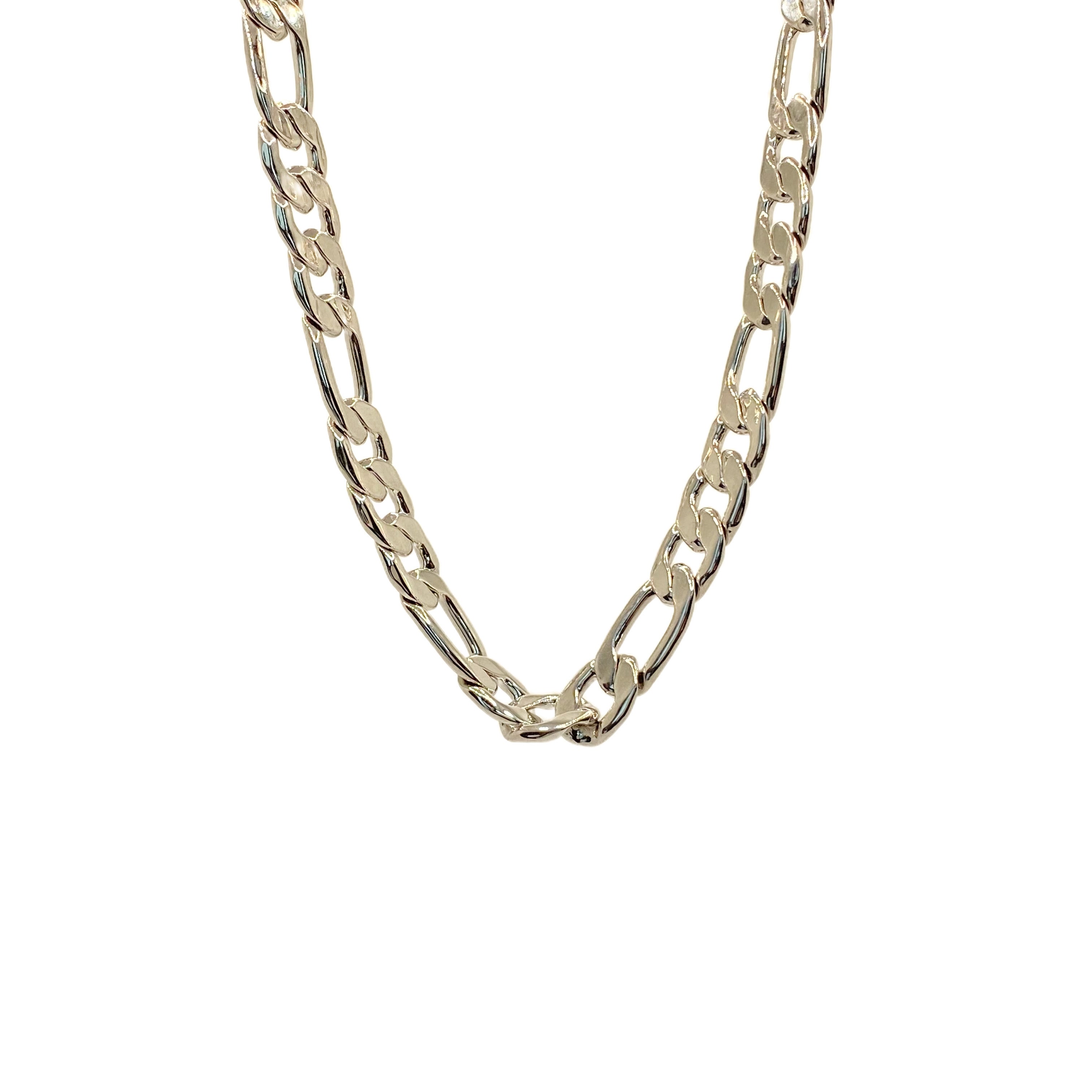 Thick Chain Silver Plated Necklace