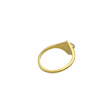 Cat Eye Adjustable Gold Plated Ring