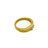 Zircon Gold Plated Ring