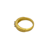 Zircon Gold Plated Ring