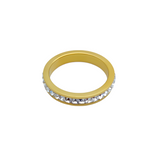 Shimmering Zircon Gold Plated Ring