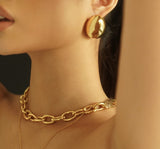 Thick Chain Gold Plated Necklace